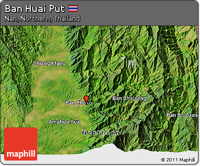 Satellite 3D Map of Ban Huai Put