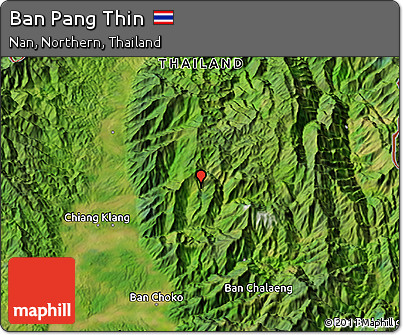 Satellite 3D Map of Ban Pang Thin