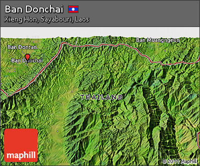 Satellite 3D Map of Ban Donchai
