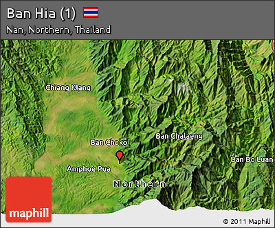 Satellite 3D Map of Ban Hia (1)
