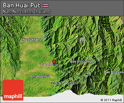 Satellite 3D Map of Ban Huai Put