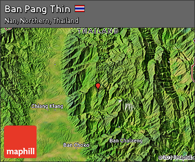 Satellite 3D Map of Ban Pang Thin