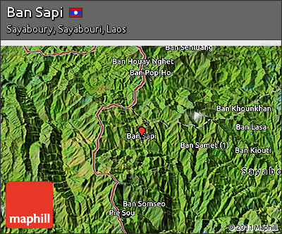 Satellite 3D Map of Ban Sapi