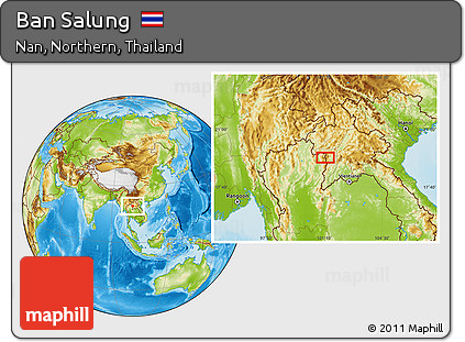 Physical Location Map of Ban Salung