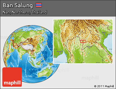 Physical Location Map of Ban Salung