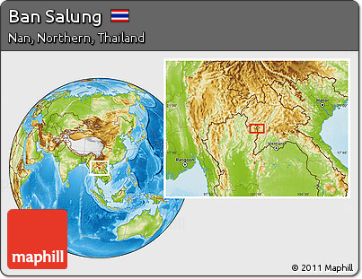Physical Location Map of Ban Salung