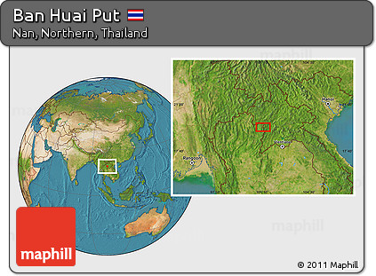 Satellite Location Map of Ban Huai Put