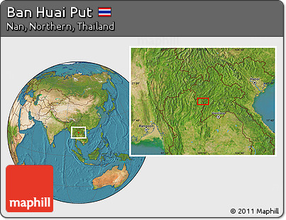 Satellite Location Map of Ban Huai Put