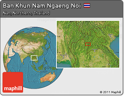 Satellite Location Map of Ban Khun Nam Ngaeng Noi