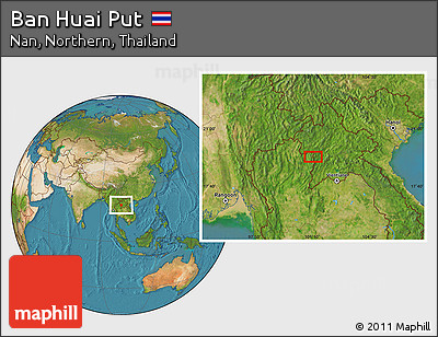 Satellite Location Map of Ban Huai Put