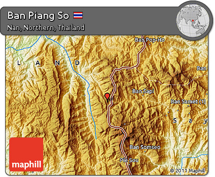 Physical Map of Ban Piang So