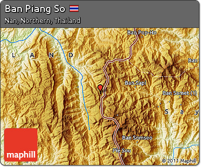 Physical Map of Ban Piang So