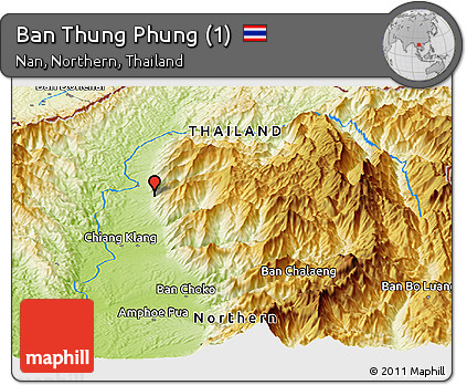 Physical Panoramic Map of Ban Thung Phung (1)