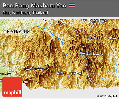 Physical Panoramic Map of Ban Pong Makham Yao