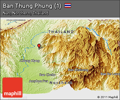 Physical Panoramic Map of Ban Thung Phung (1)