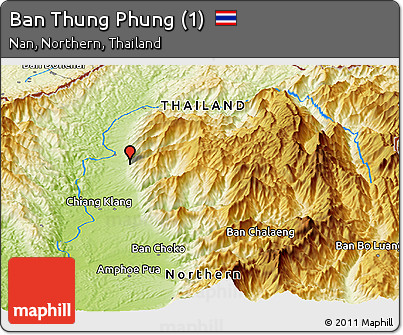 Physical Panoramic Map of Ban Thung Phung (1)