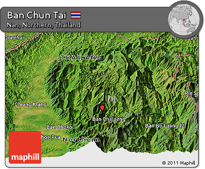 Satellite Panoramic Map of Ban Chun Tai
