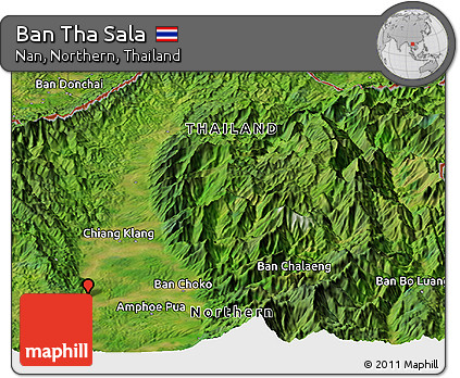 Satellite Panoramic Map of Ban Tha Sala