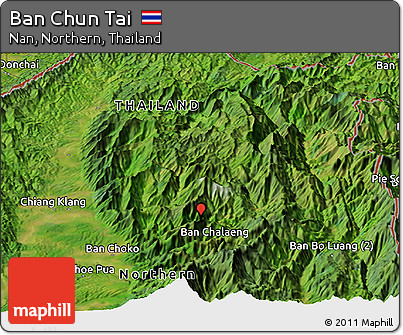 Satellite Panoramic Map of Ban Chun Tai