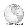 Outline Map of the Area around 19° 22' 18" N, 101° 4' 29" W, rectangular outline