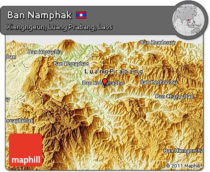 Physical 3D Map of Ban Namphak