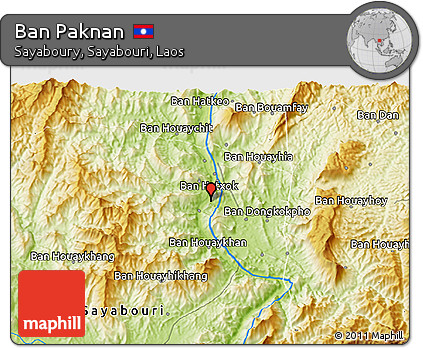 Physical 3D Map of Ban Paknan