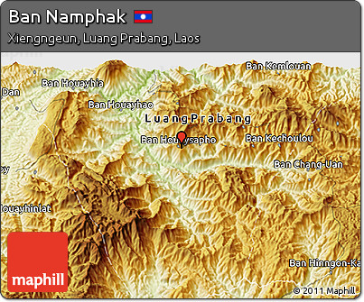 Physical 3D Map of Ban Namphak