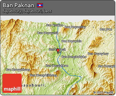 Physical 3D Map of Ban Paknan