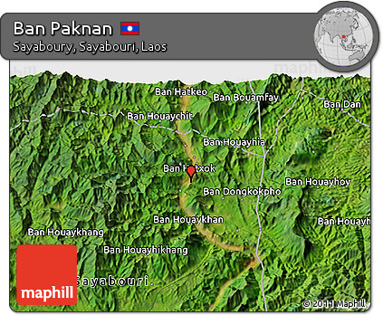 Satellite 3D Map of Ban Paknan