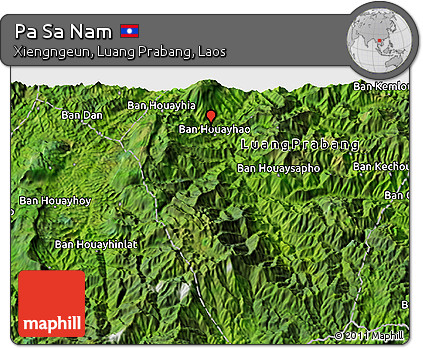 Satellite 3D Map of Pa Sa Nam