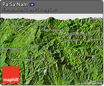 Satellite 3D Map of Pa Sa Nam