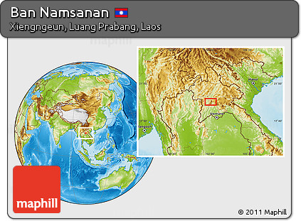 Physical Location Map of Ban Namsanan