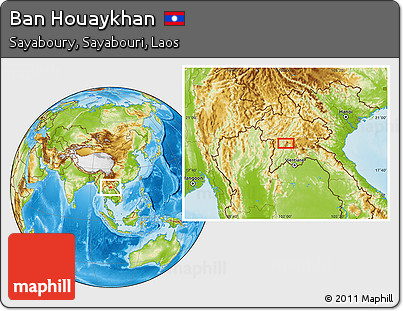 Physical Location Map of Ban Houaykhan