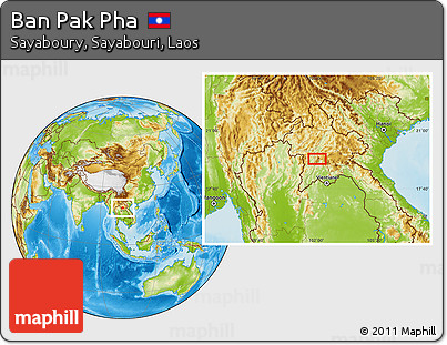 Physical Location Map of Ban Pak Pha