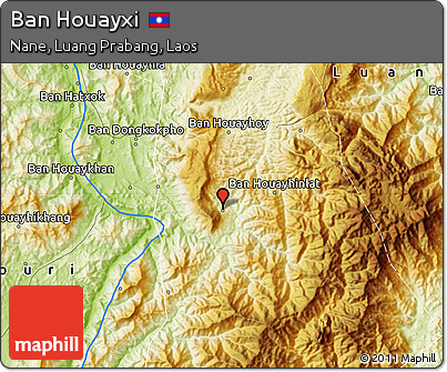 Physical Map of Ban Houayxi