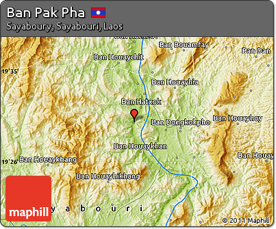 Physical Map of Ban Pak Pha