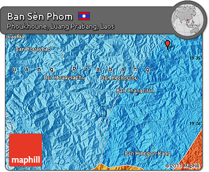 Political Map of Ban Sèn Phom