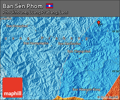 Political Map of Ban Sèn Phom