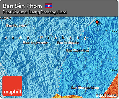 Political Map of Ban Sèn Phom