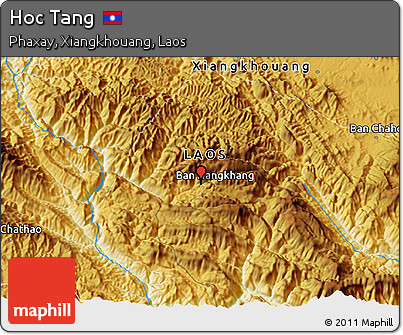 Physical 3D Map of Hoc Tang