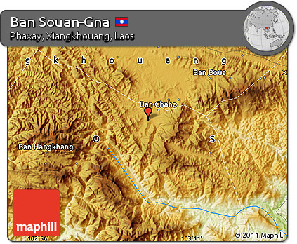 Physical Map of Ban Souan-Gna