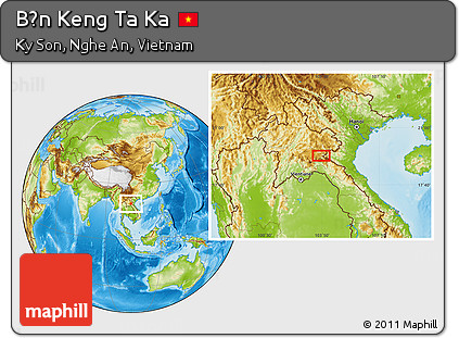 Physical Location Map of Bản Keng Ta Ka