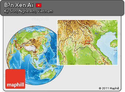 Physical Location Map of Bản Xen Ai