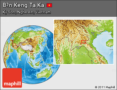 Physical Location Map of Bản Keng Ta Ka