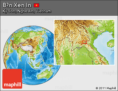 Physical Location Map of Bản Xen In