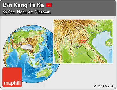 Physical Location Map of Bản Keng Ta Ka