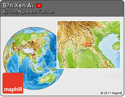 Physical Location Map of Bản Xen Ai