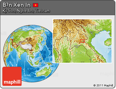 Physical Location Map of Bản Xen In