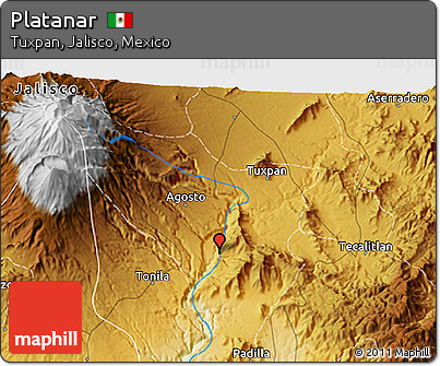 Physical 3D Map of Platanar