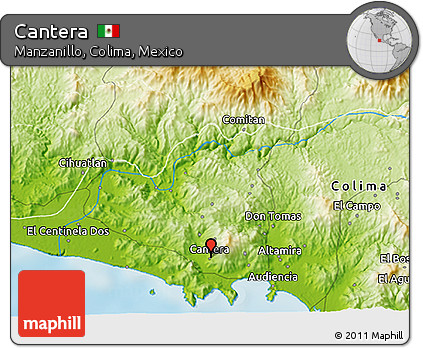 Physical 3D Map of Cantera